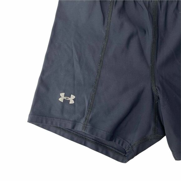 Under Armour Black Fitted Compression Shorts Womens Size Small Athletic Wear - Picture 3 of 6